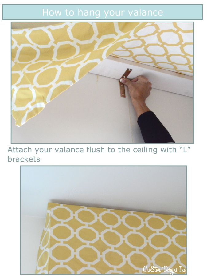 How to hang a valance