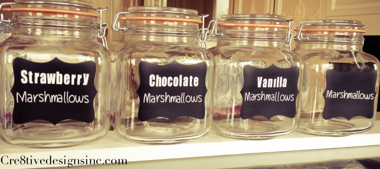 S'mores marshmallow jars