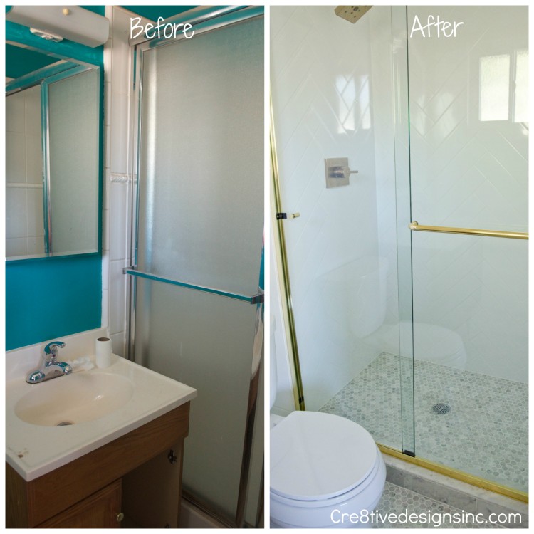 tiny bathroom before and after