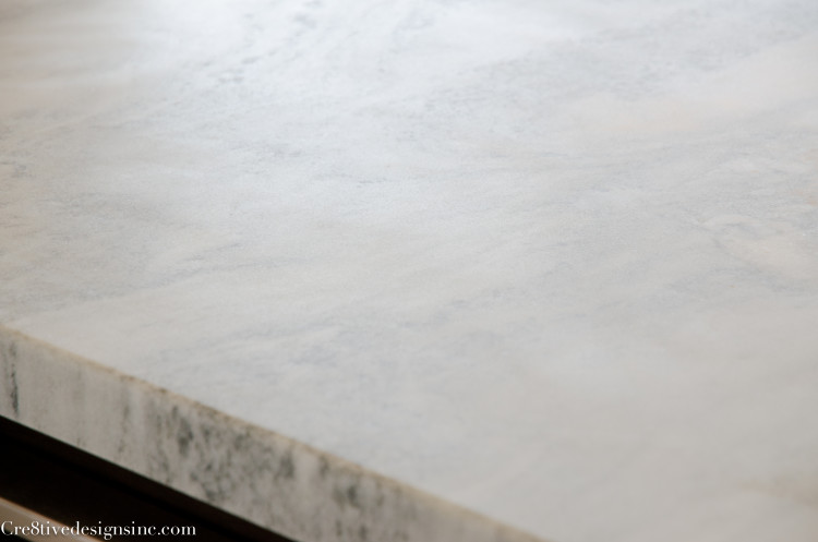 honed marble countertop