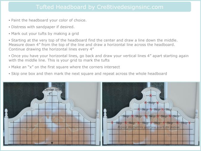 Tufted Headboard tutorial