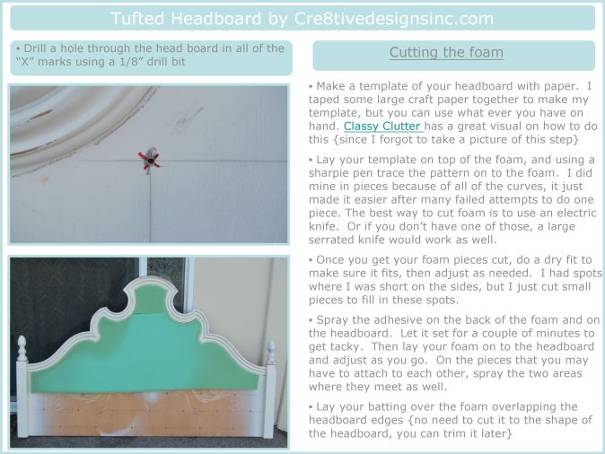 Tufted Headboard tutorial