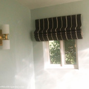 Roman shade made with a vinyl mini blind