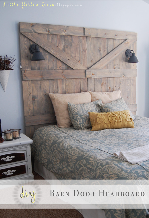 DIY barn door headboard - Cre8tive Designs Inc.