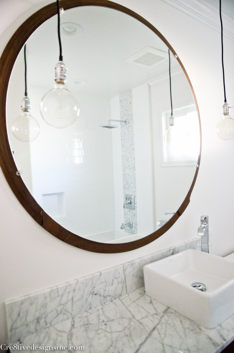 Mid-century Modern bathroom mirror