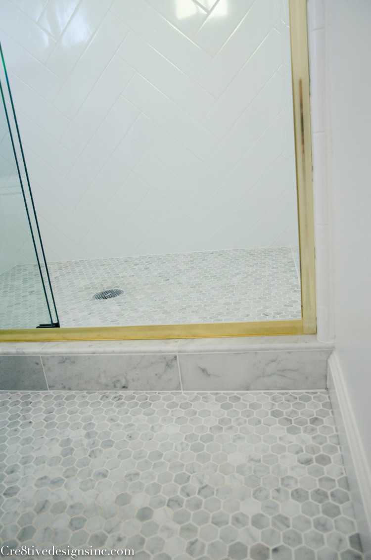 carrera marble octagon tile