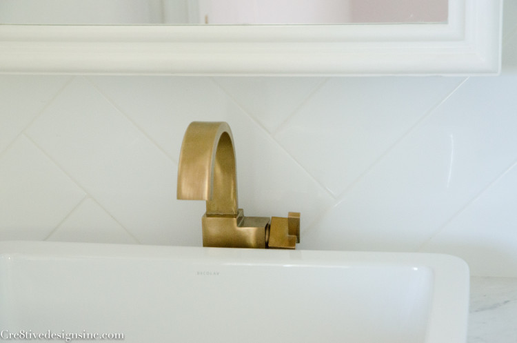 Mid-century Modern bathroom vanity