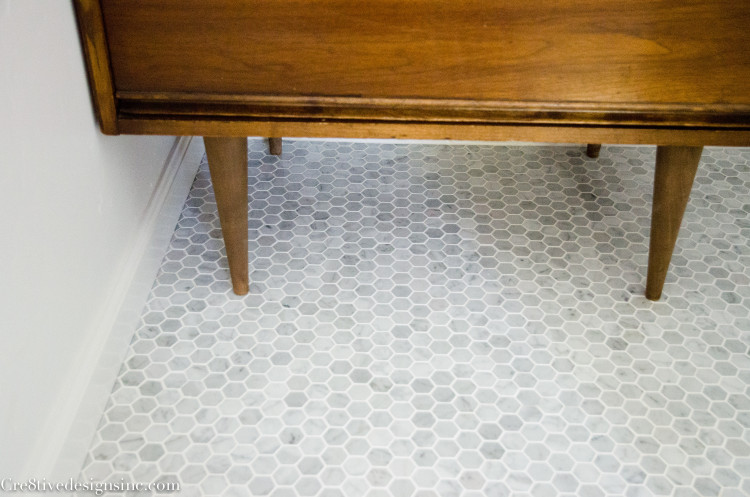 Mid-century Modern bathroom vanity