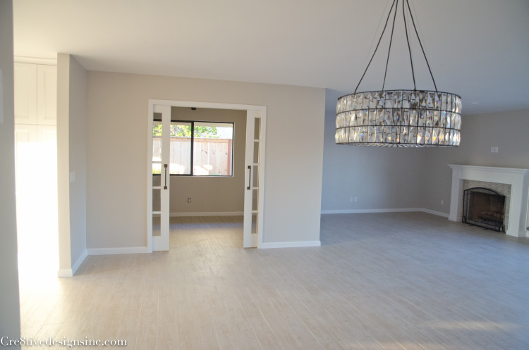 Living room after