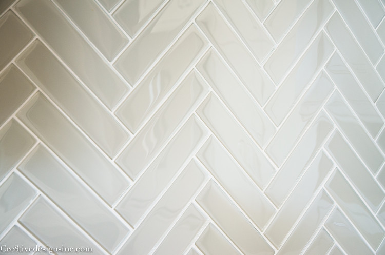 2 x 8 glass tile backsplash