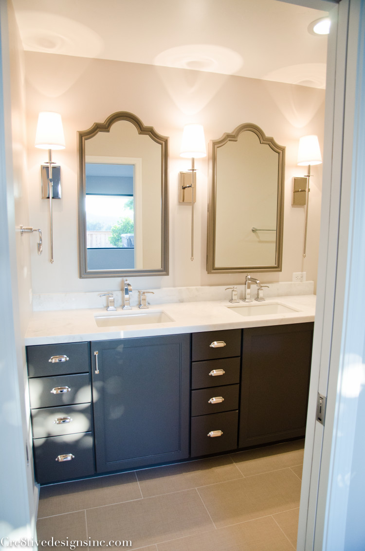 using a pocket door in a master bathroom