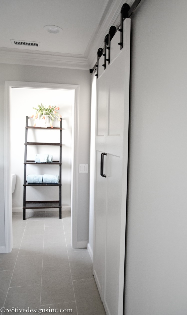 Barn doors as closet doors