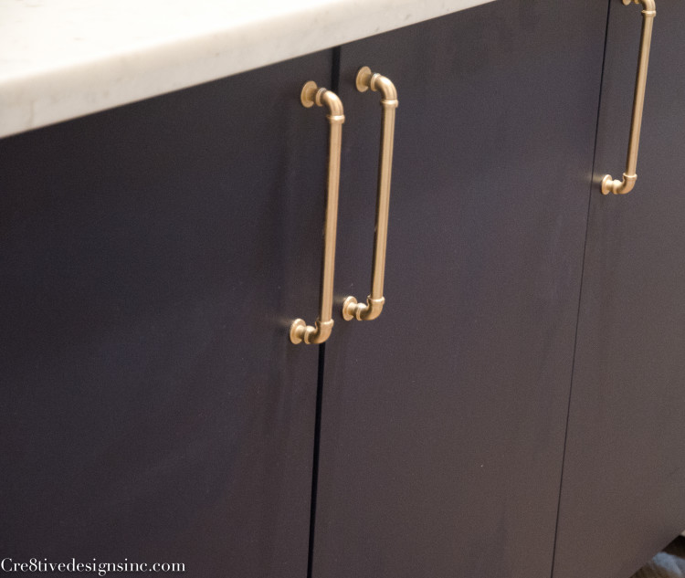 navy, white and chevron laundry room-2