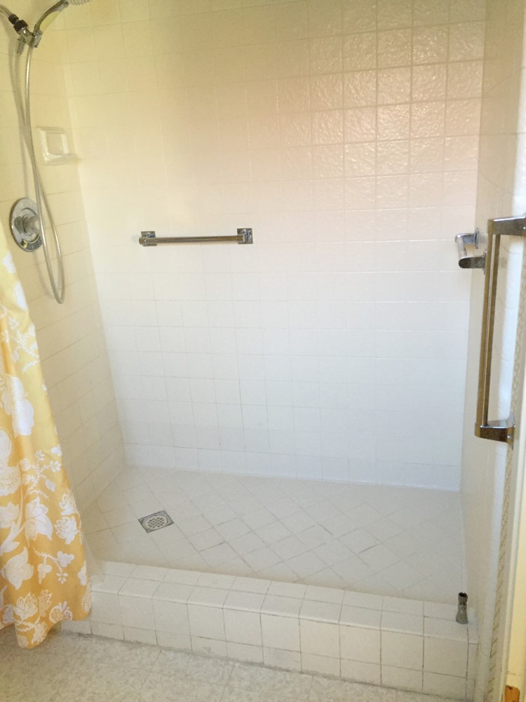 shower area before