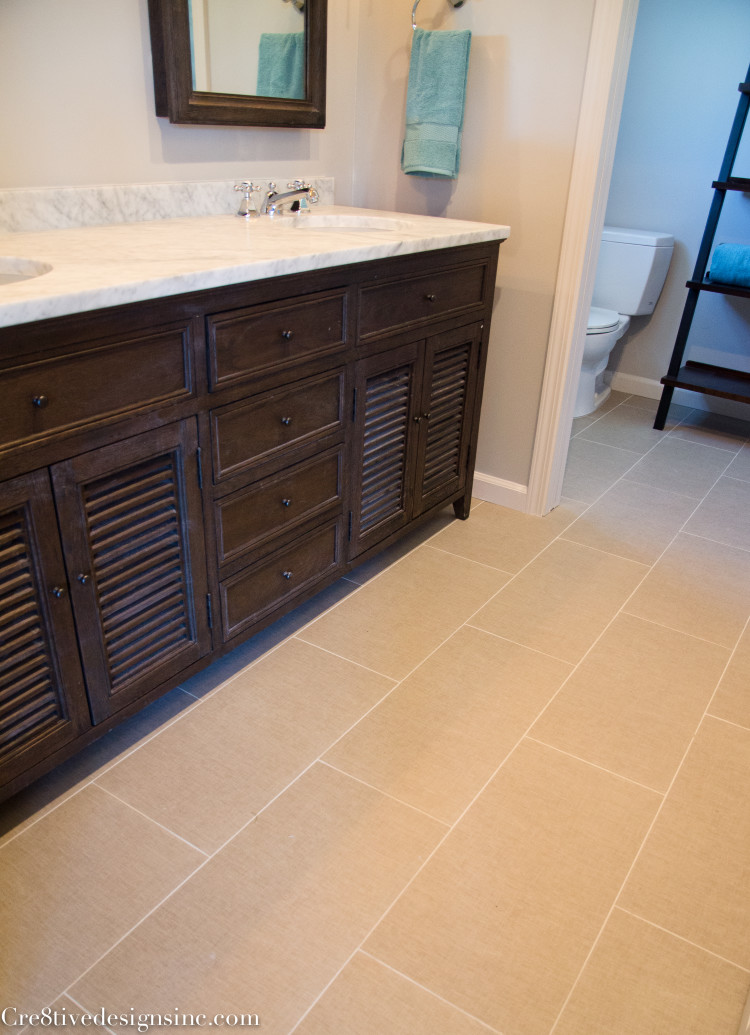 12 x 24 linen look bathroom tile